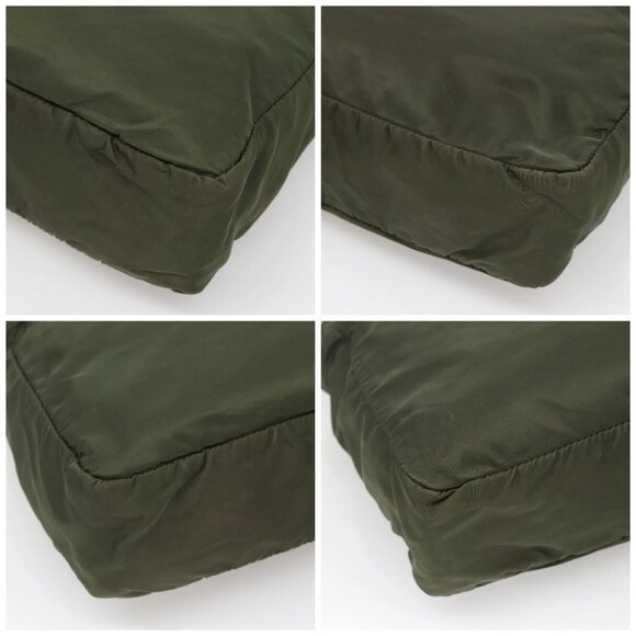 PRADA Tote Bag Nylon Khaki Auth BA3622 - Picture 16 of 16